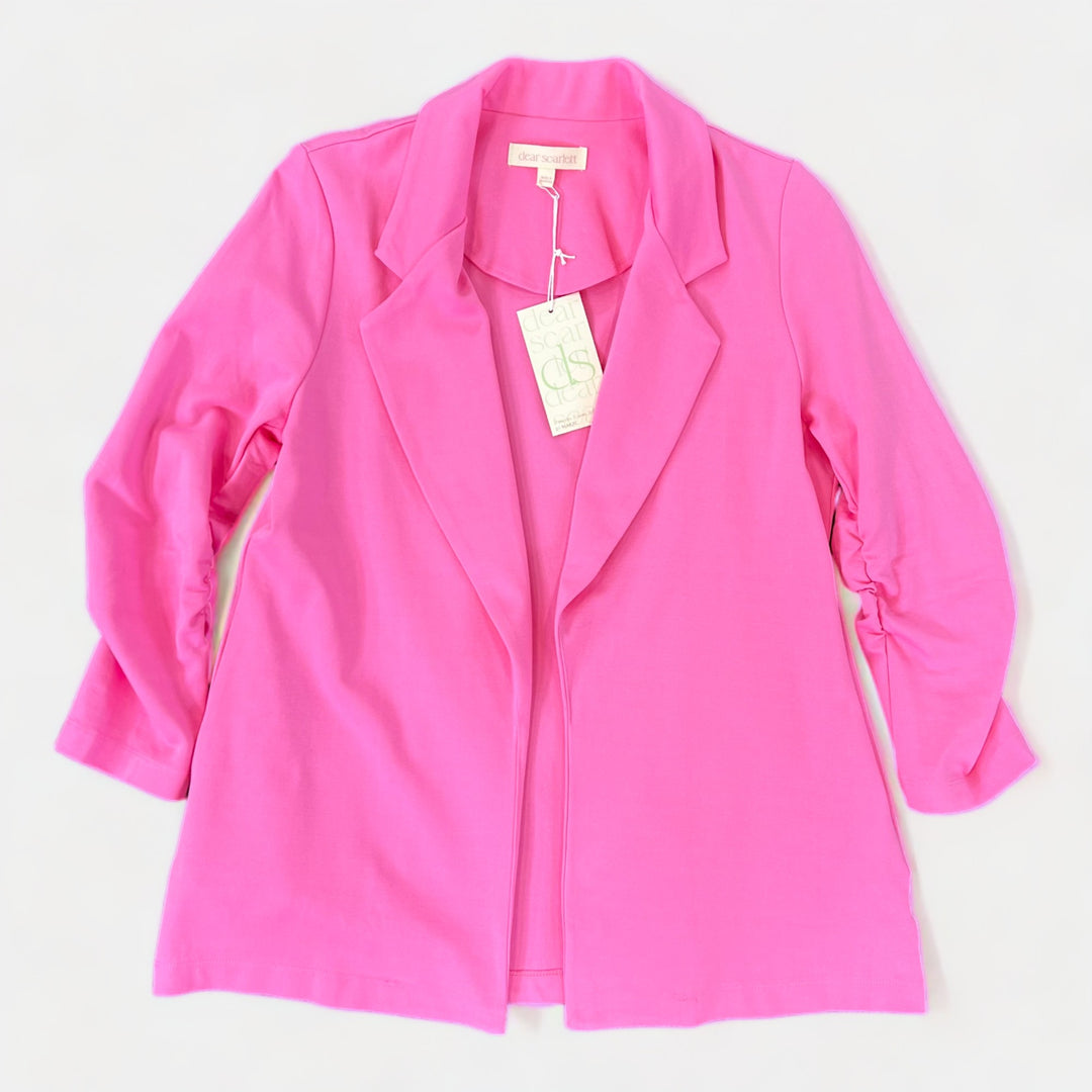 Pink 3/4 Sleeve Blazer