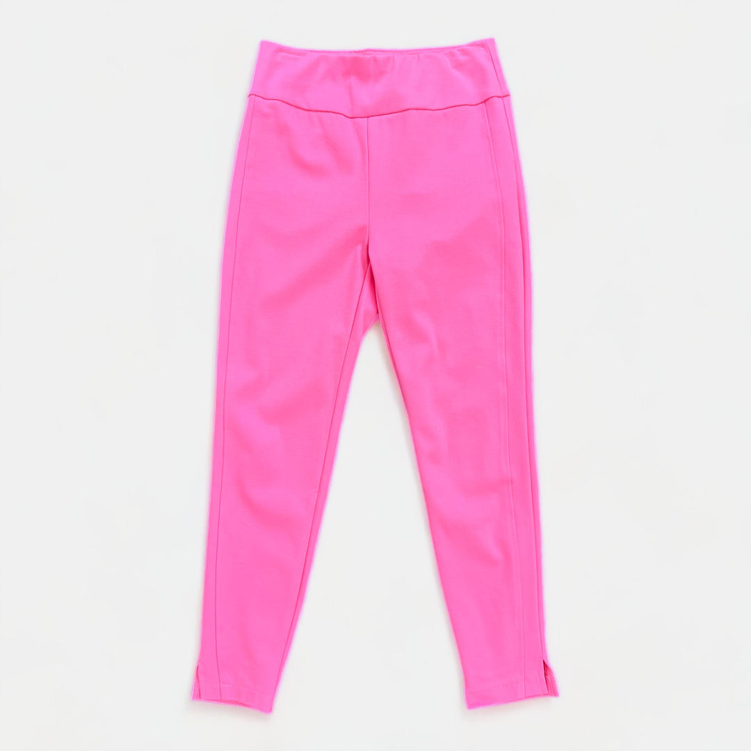 Pink High Waisted Skinny Crop Pants