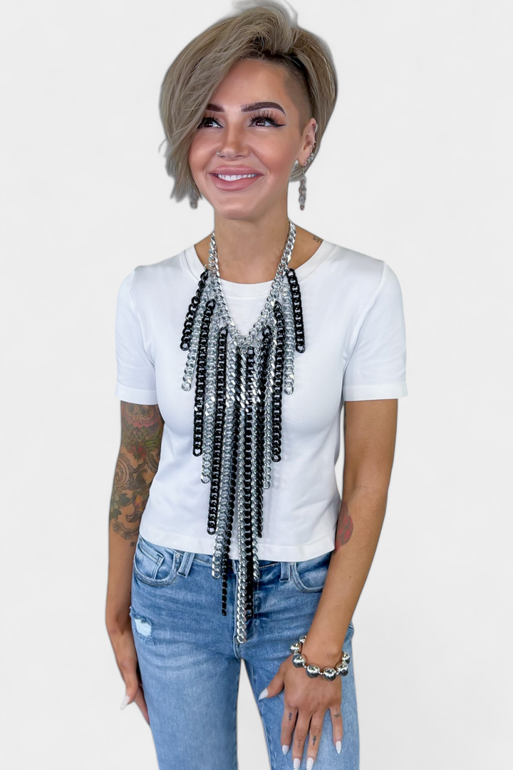 Chunky Chain Statement Necklace Set