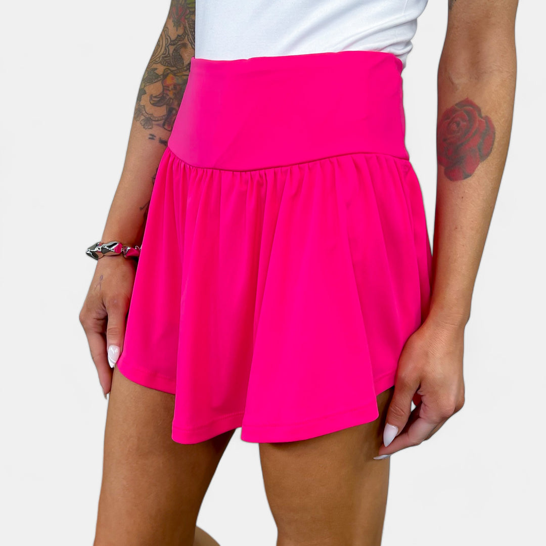 Hot Pink Tennis Skirt