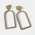 Gold Matte Abstract Earrings
