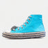 Turquoise Embellished High Top Sneakers