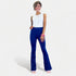 Navy High Waisted Flare Pants