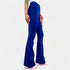 Navy High Waisted Flare Pants