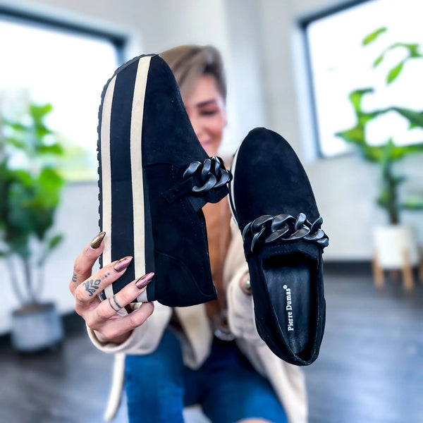 Loma Sneakers | Black Suede Miami Shoe