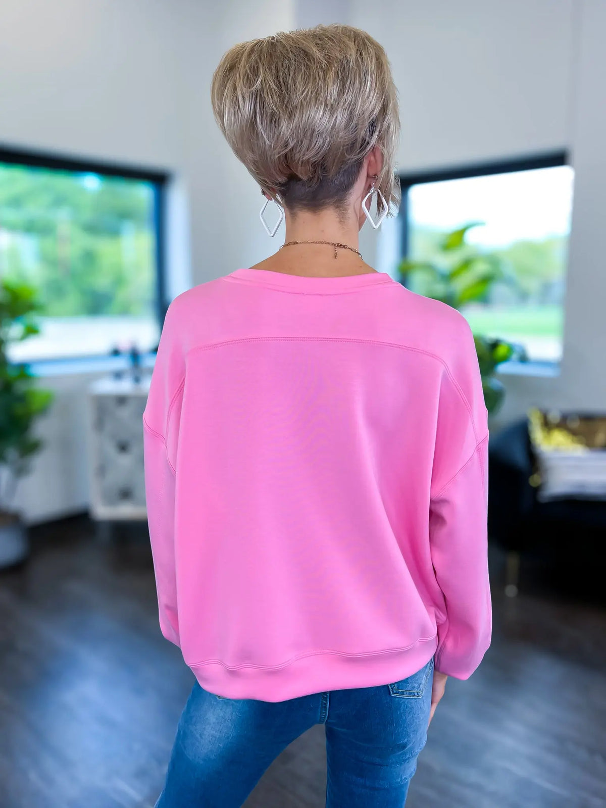 Peak Performance Sweatshirt | Pink The ZigZag Stripe