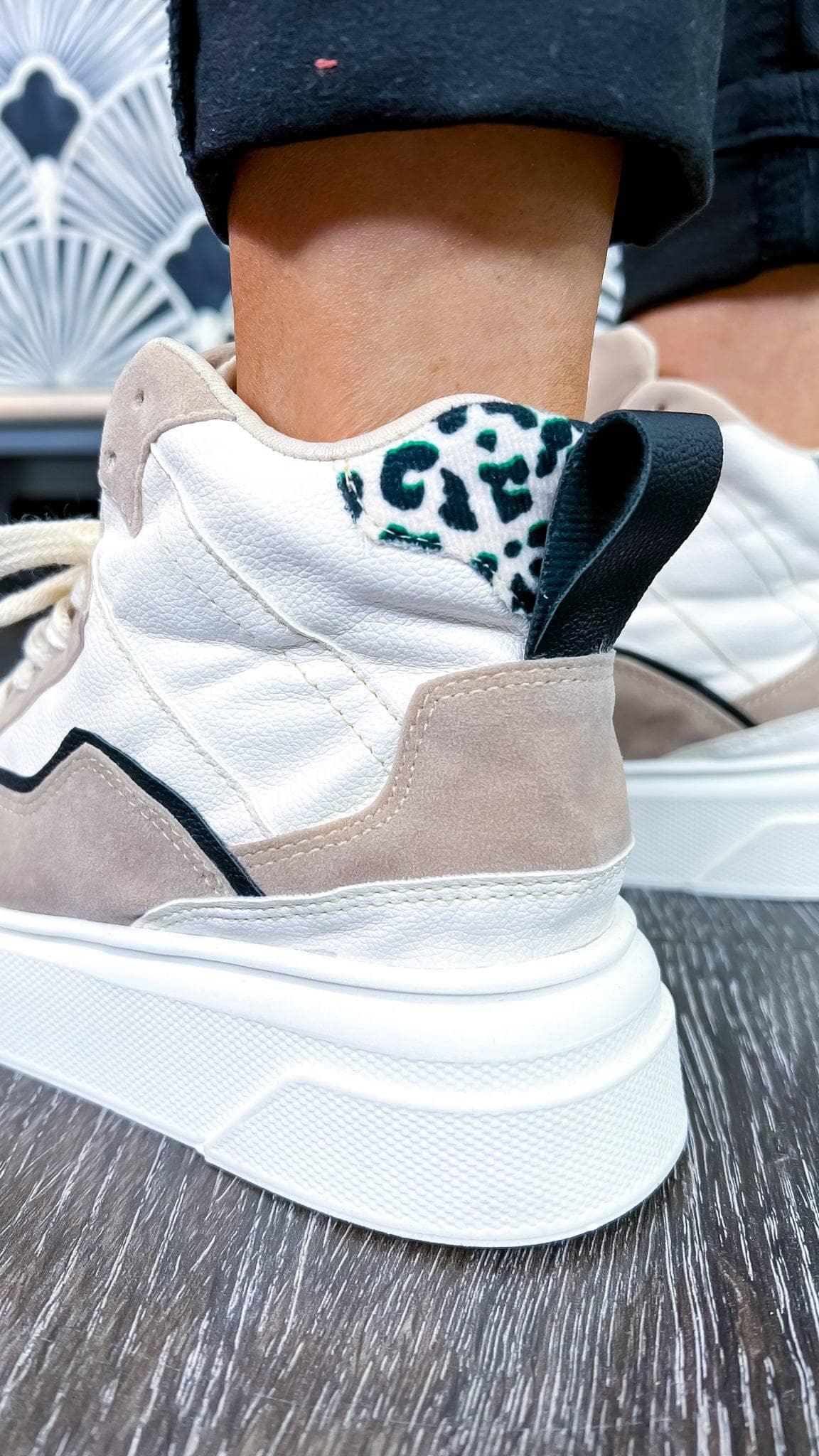 Euro High Top Sneakers - The ZigZag Stripe