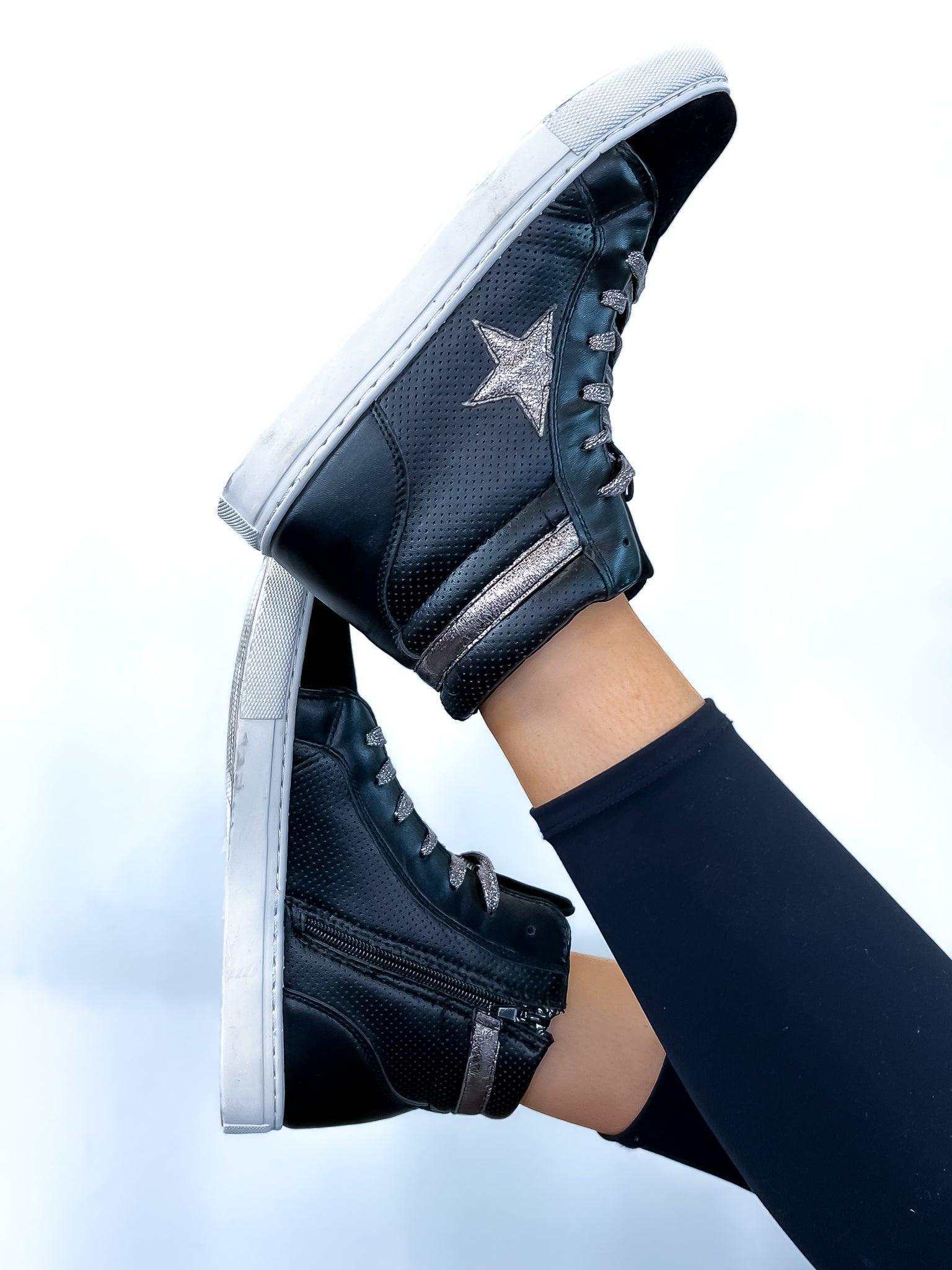 Fast Star High Top Sneakers - The ZigZag Stripe