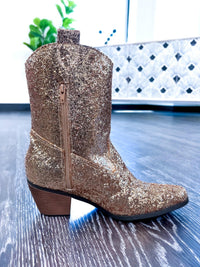 Gold West Party Boots - The ZigZag Stripe
