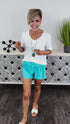 Turquoise Get Active Shorts [NO RETURNS]